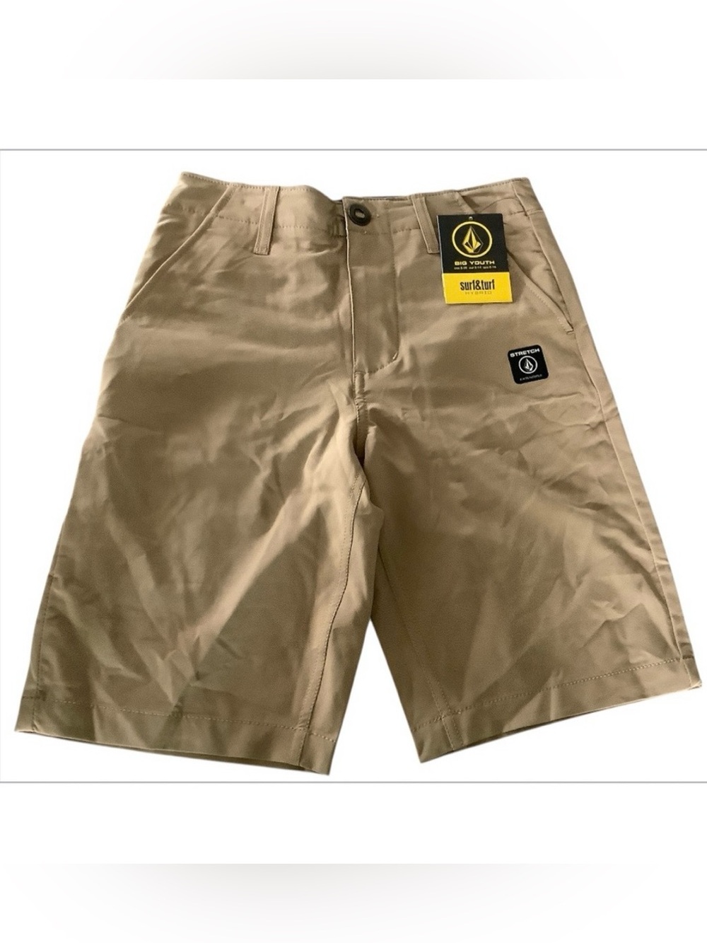 NWT Volcom V4S Shorts Big Boy Size 25 (10) Khaki